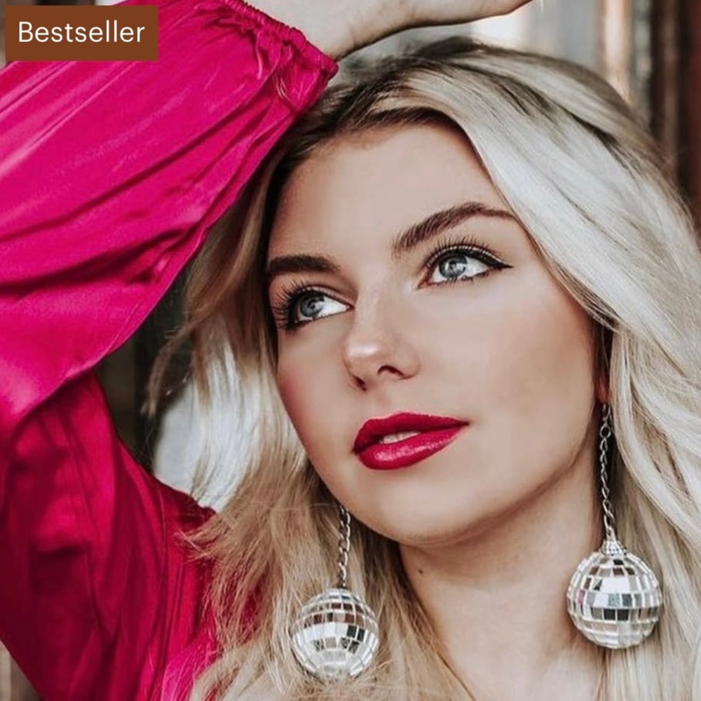 Sparkly Disco Ball Earrings